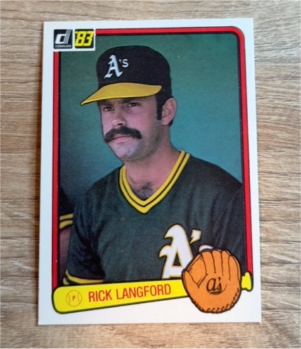 1983 Donruss #365 Rick Langford — front