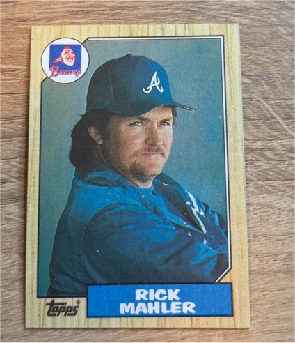 1987 Topps #242 Rick Mahler — front