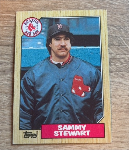 1987 Topps #204 Sammy Stewart — front