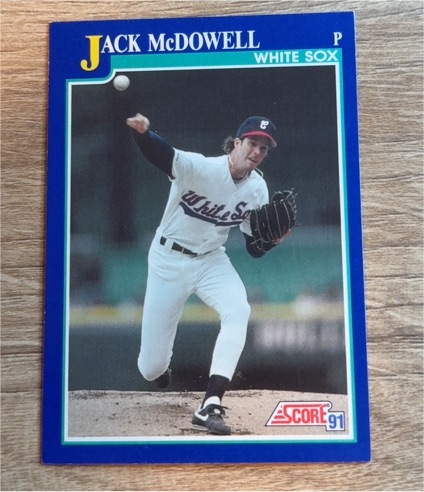 1991 Score #27 Jack McDowell — front