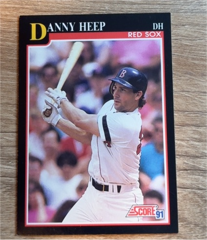 1991 Score #827 Danny Heep — front
