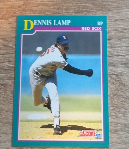 1991 Score #612 Dennis Lamp — front
