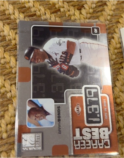 2002 Donruss Elite #CB6 Barry Bonds Career Best #/1379 — front
