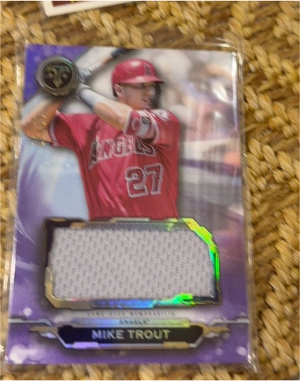 2019 Topps Triple Threads #SJR-MT2 Mike Trout — front