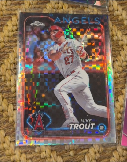 2024 Topps Chrome #200 Mike Trout — front