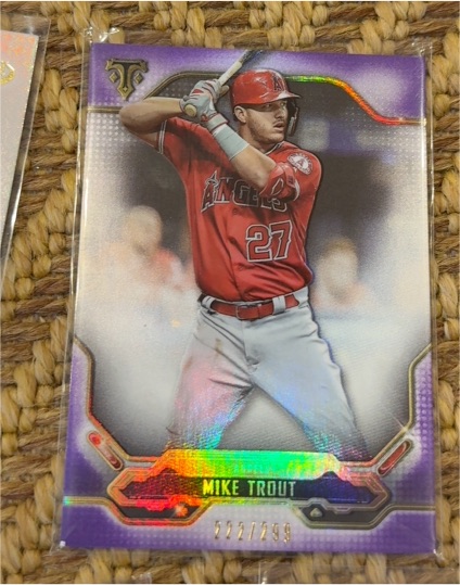 2020 Topps Triple Threads #1 Mike Trout — front