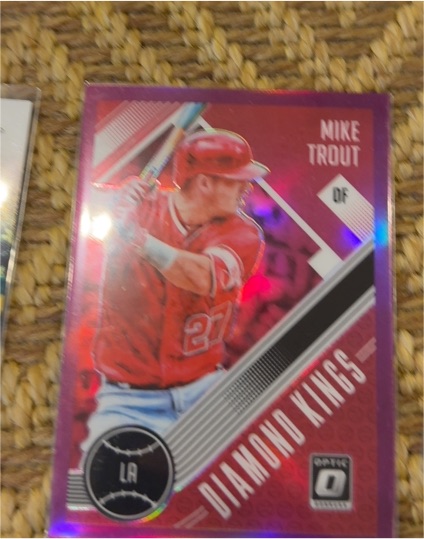 2018 Donruss Optic #13 Mike Trout Diamond Kings — front