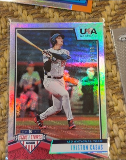 2019 Panini USA Baseball Stars & Stripes Longevity #81 Triston Casas — front
