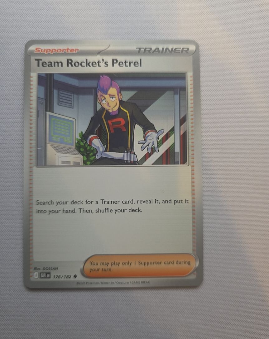 2025 Pokémon SV10: Destined Rivals #176 Team Rocket's Petrel — front