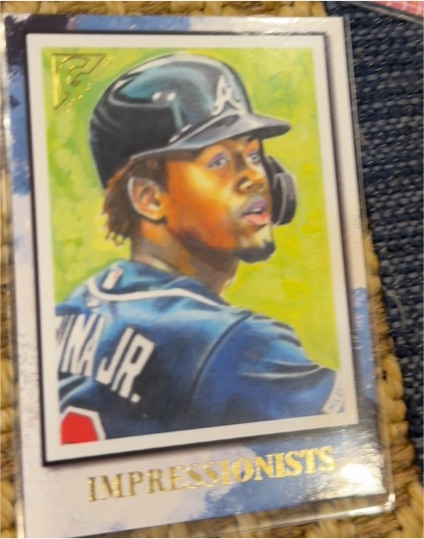 2019 Topps Gallery #IM-4 Ronald Acuna Jr. Impressionists — front