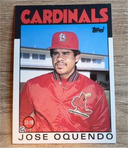 1986 Topps Traded #82T Jose Oquendo — front