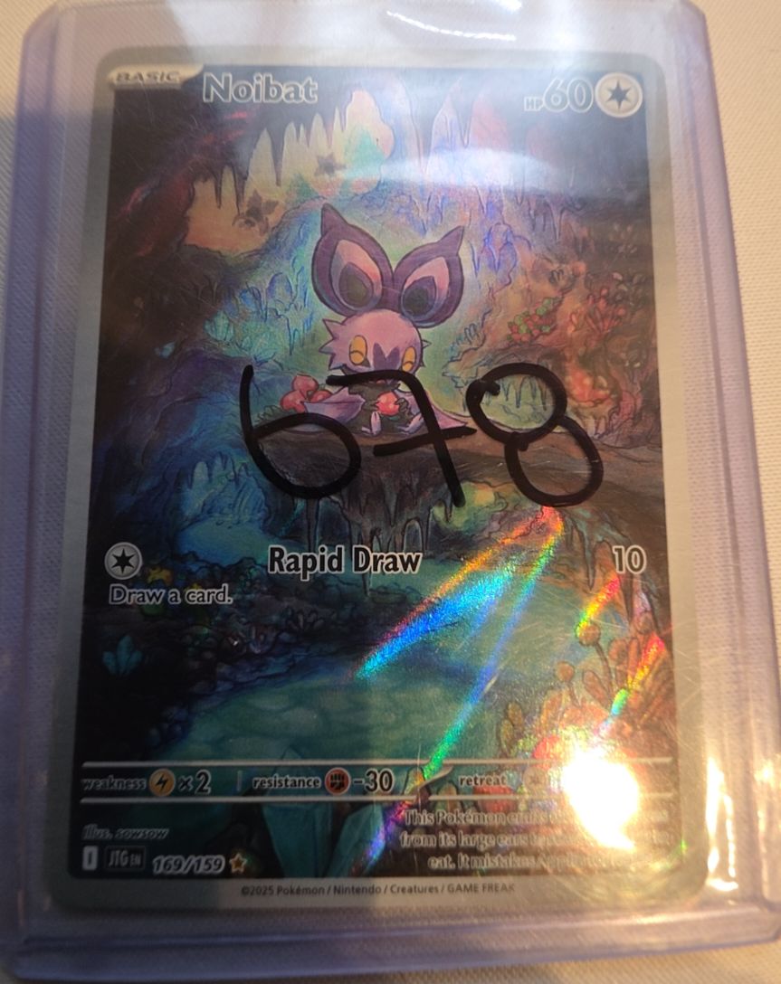 2025 Pokémon Sv09: Journey Together #169 Noibat — front