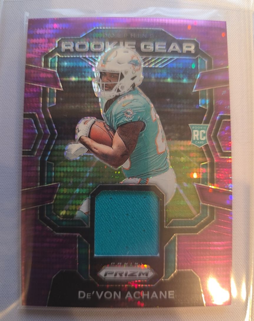 2023 Panini Prizm Rookie Gear #RG-DA De'Von Achane — front