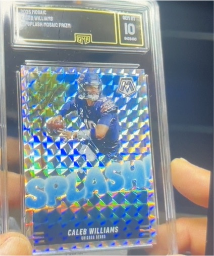 2025 Panini Mosaic #Caleb Williams Splash Mosaic Prizm — front