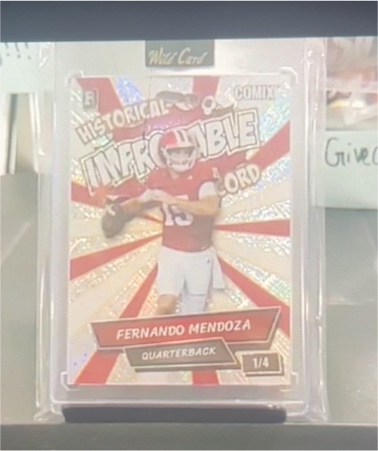 2025 Wild Card Historical Comix #1/4 Fernando Mendoza — front