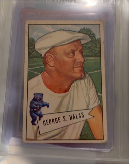 1952 Bowman #48 George S. Halas — front