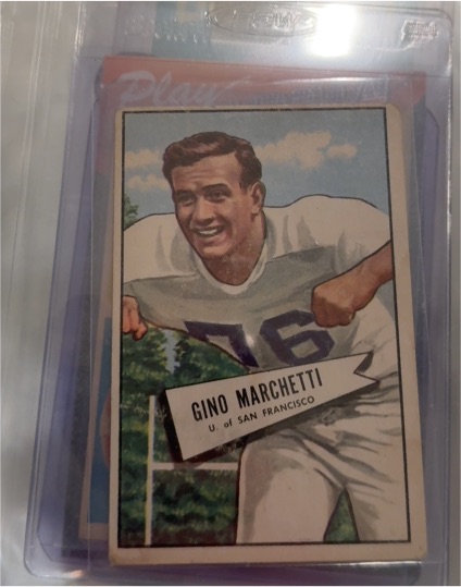 1952 Bowman Large #23 Gino Marchetti — front