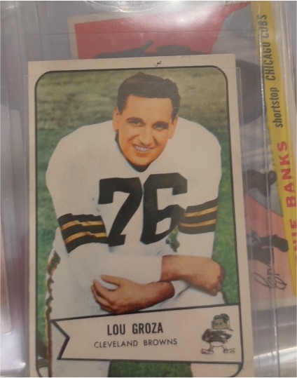 1954 Bowman #52 Lou Groza — front
