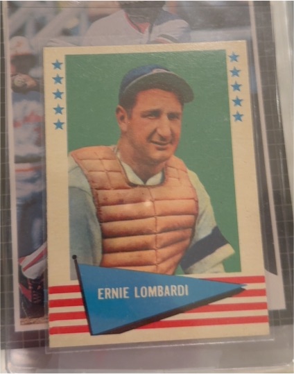 1961 Fleer #55 Ernie Lombardi — front