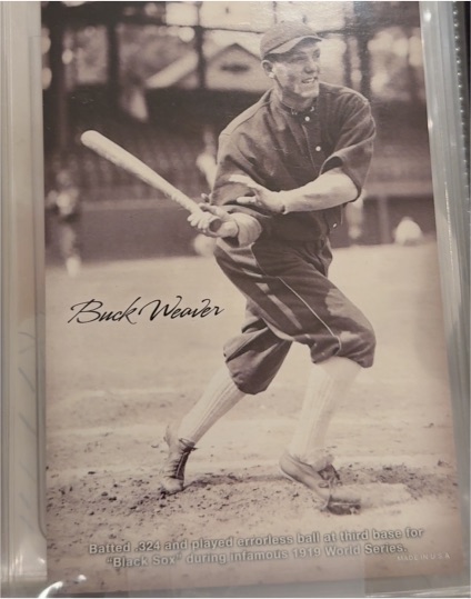 2013 Panini Golden Age Box Topper Exhibit #21 Buck Weaver — front