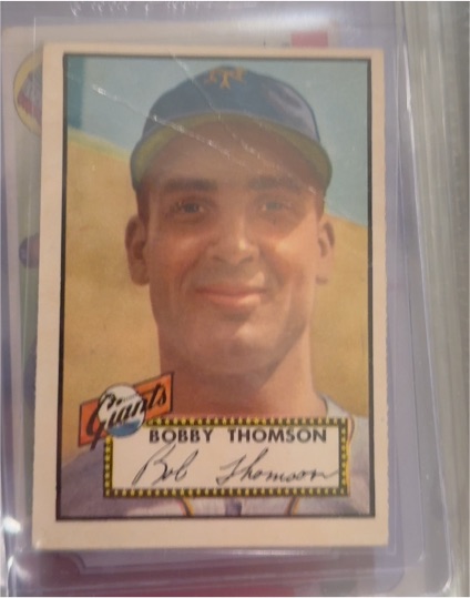 1952 Topps #313 Bobby Thomson — front