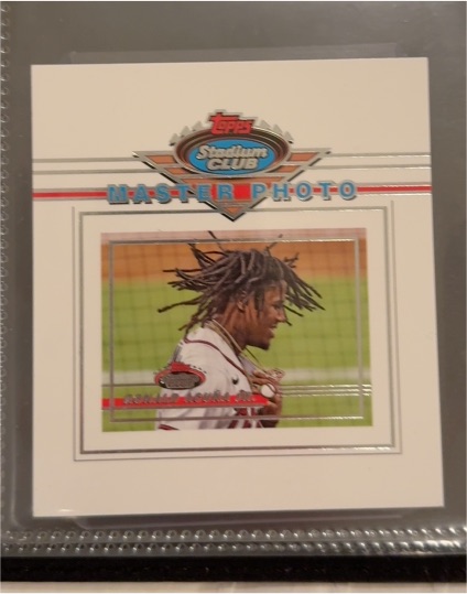 2021 Topps Stadium Club Master Photo #OBPRA Ronald Acuna Jr. — front