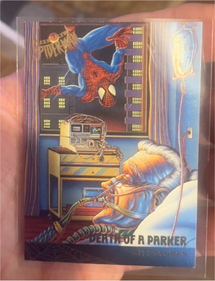 1995 Fleer Ultra Spider-Man #98 Death of a Parker — front
