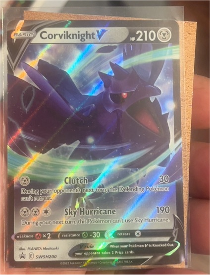 2022 Pokémon TCG SWSH200 Corviknight V — front