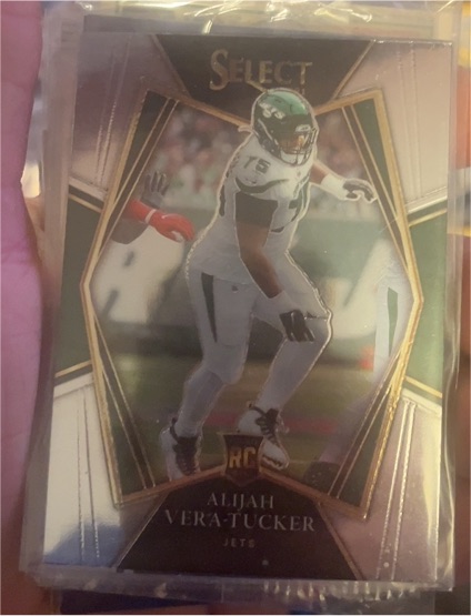2021 Panini Select #186 Alijah Vera-Tucker Rookie Card — front