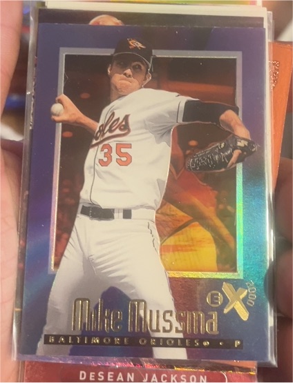1997 SkyBox E-X2000 #6 Mike Mussina — front