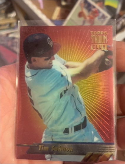 1994 Topps Stadium Club Finest #9 Tim Salmon — front