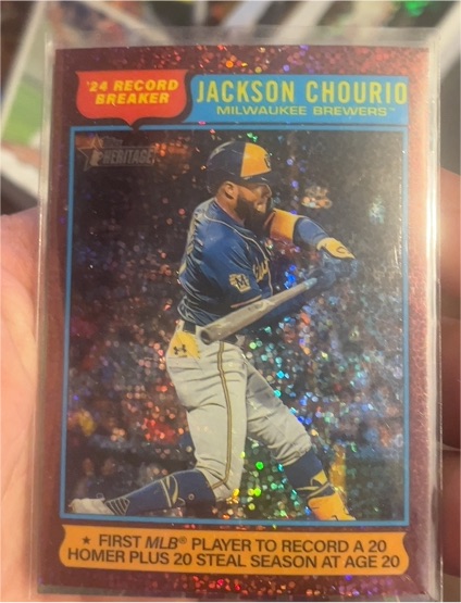 2025 Topps Heritage #5 Jackson Chourio — front