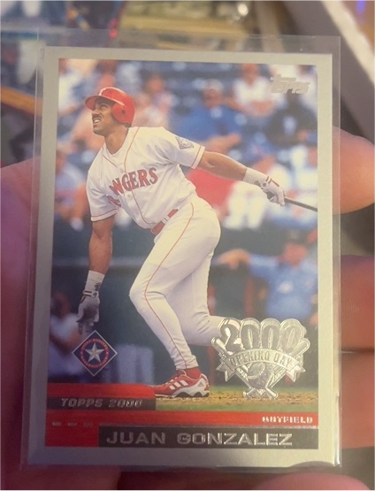 2000 Topps Opening Day #20 Juan Gonzalez — front