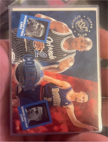 1994-95 Topps Stadium Club College Teammates #102 Shaquille O'Neal, Mahmoud Abdul-Rauf — front