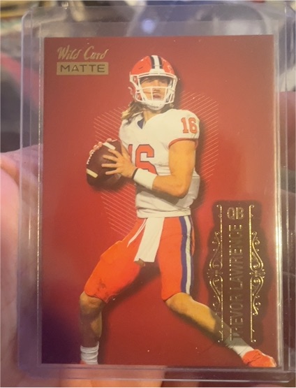 2021 Wild Card Matte #LBC-1 Trevor Lawrence Limited Base Card — front