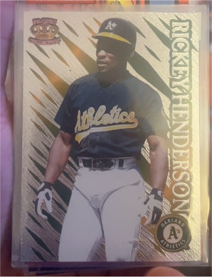1996 Pacific Prism #P-125 Rickey Henderson — front