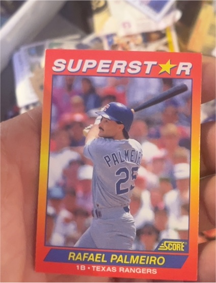1992 Score Superstar #25 Rafael Palmeiro — front