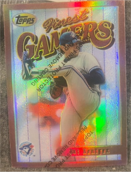 1996 Topps Finest Gamers #87 Pat Hentgen — front