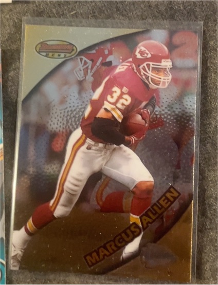 1997 Bowman's Best #52 Marcus Allen — front