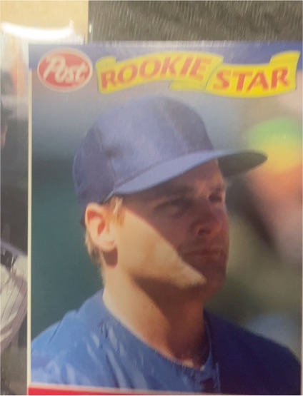 1992 Post Cereal #6 Chuck Knoblauch Rookie Star Minnesota Twins Baseball Card — front