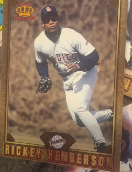 1995 Pacific Collection Rickey Henderson — front