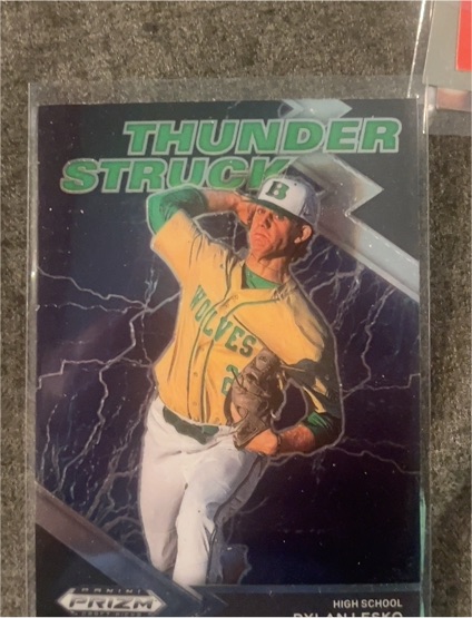 2022 Panini Prizm Draft Picks #TH-DL Dylan Lesko Thunder Struck — front