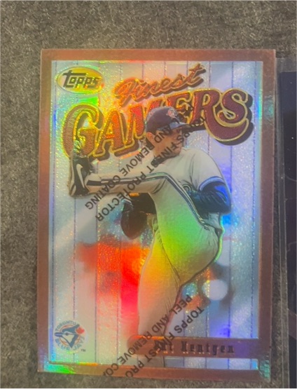 1996 Topps Finest Gamers #87 Pat Hentgen — front