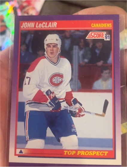 1991-92 Score Canadian #343 John LeClair — front