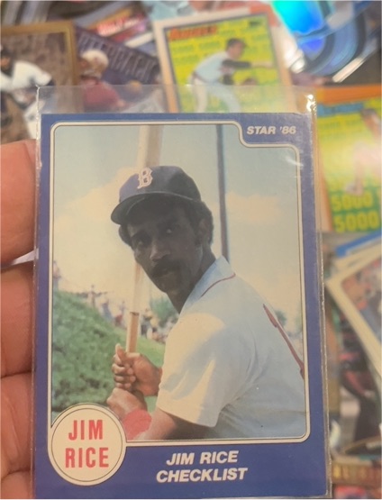 1986 Star #1 Jim Rice Checklist — front