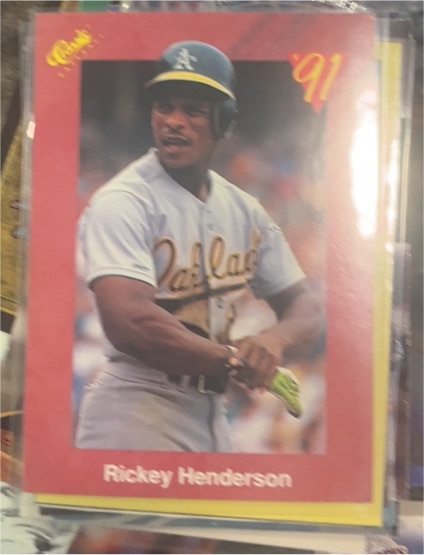 1991 Classic #T75 Rickey Henderson — front