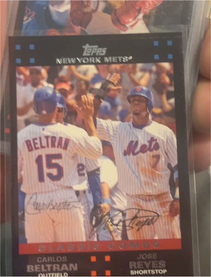 2007 Topps #656 Classic Combo Carlos Beltran Jose Reyes — front