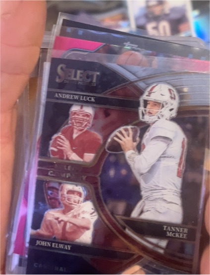 2023 Panini Select Draft Picks Select Company #SC-ST Andrew Luck Tanner McKee John Elway — front