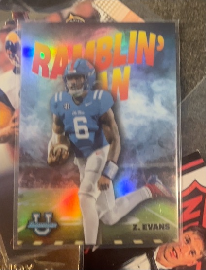 2022 Bowman University Chrome #RM-3 Zach Evans Ramblin' Man — front