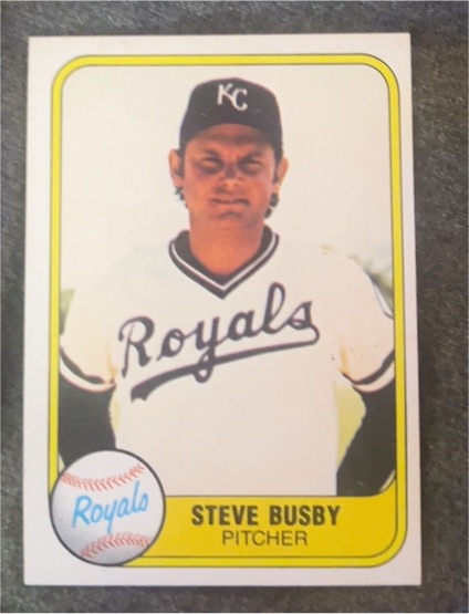 1981 Fleer #33 Steve Busby — front